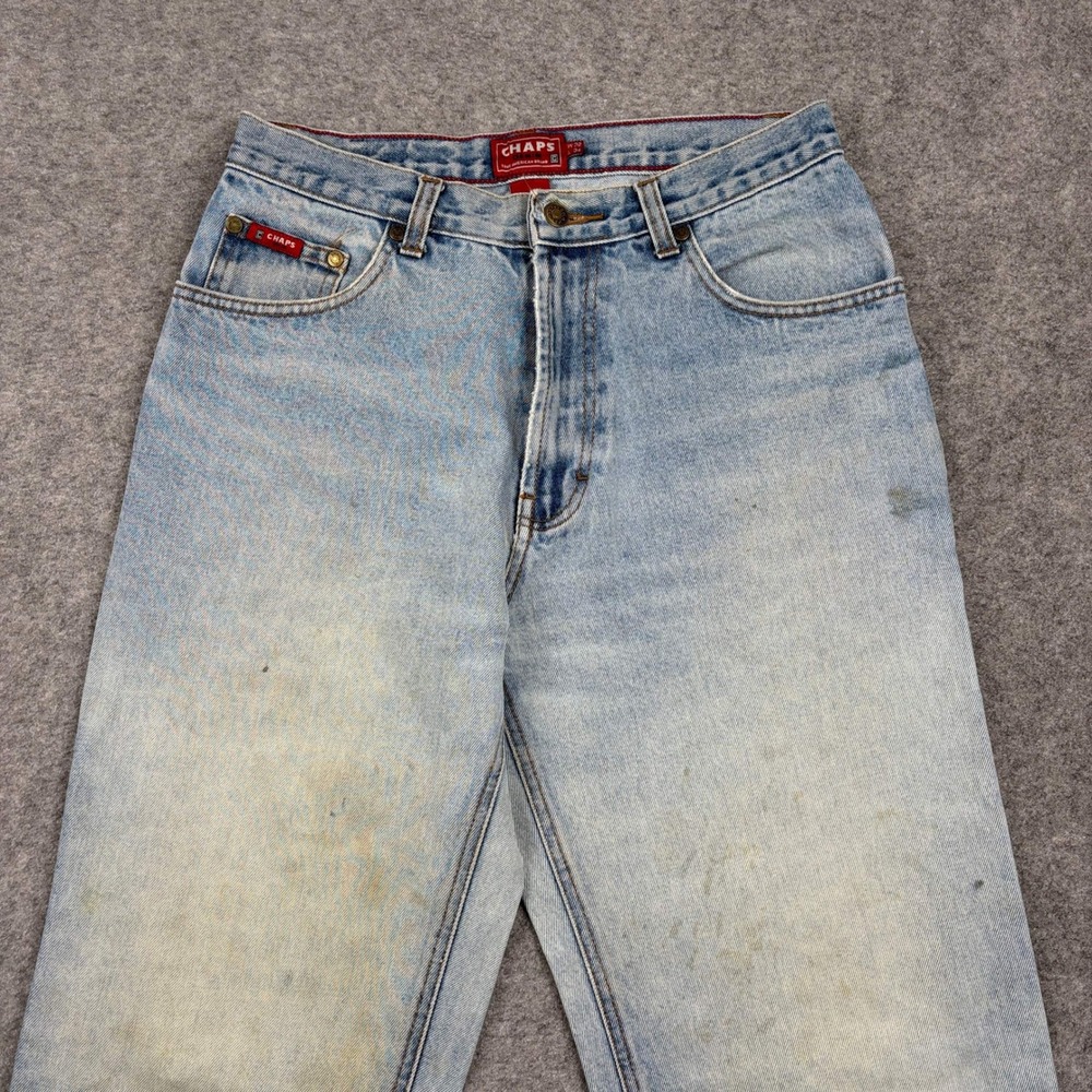 Chaps Jeans Mens 32x34 Light Wash Denim Vintage Relaxed Straight Leg Regular Fit